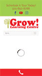 Mobile Screenshot of growlearningcentre.com