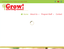 Tablet Screenshot of growlearningcentre.com